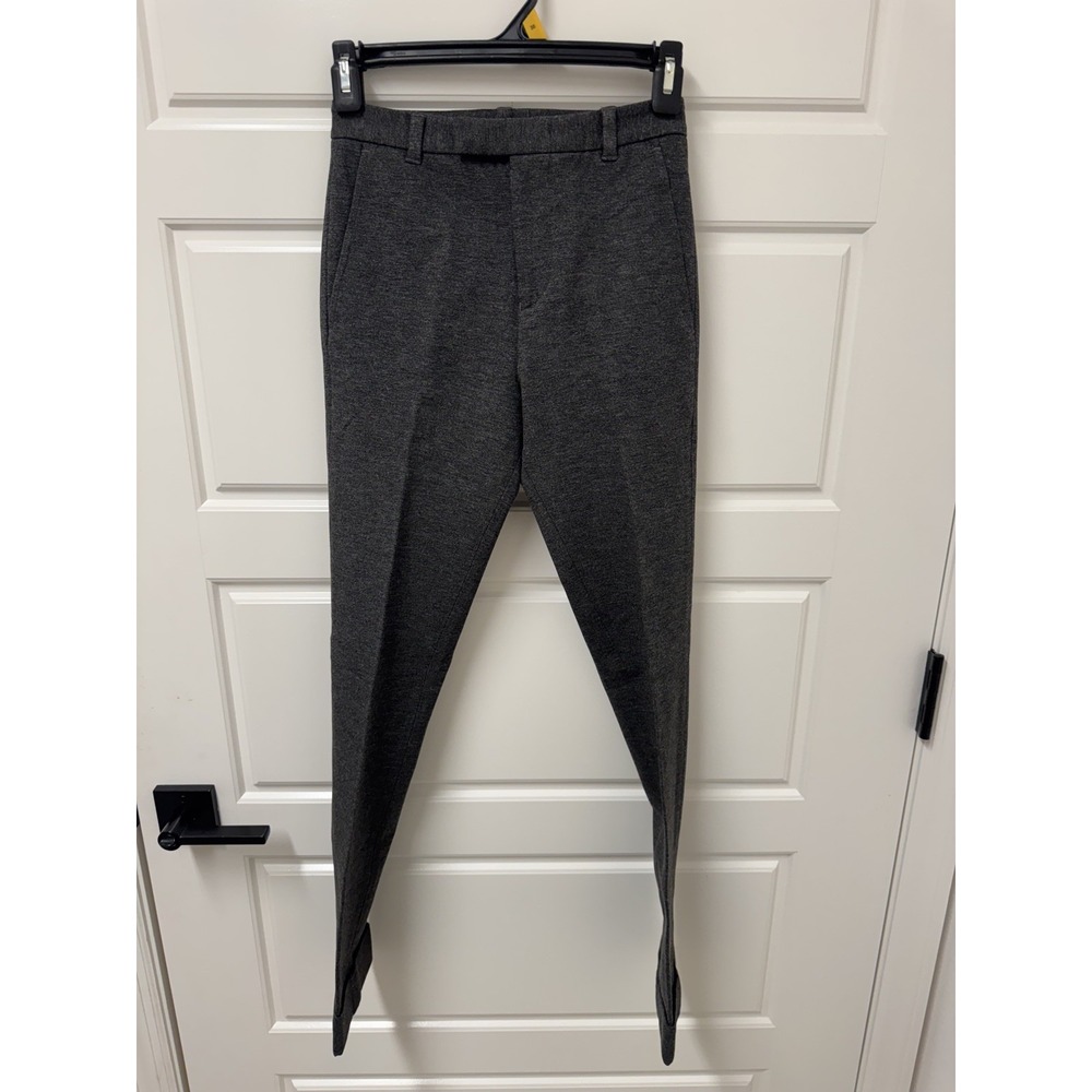 ATM Anthony Thomas Melillo Womens 0 2 Tapered Pants Gray Stretch Cuffed NWT